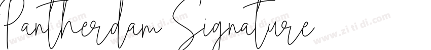 Pantherdam Signature字体转换